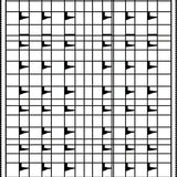 Farmhouse Checkered Welcome with Country Style Grid (Black)