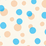 Ivory Whispered Spotted With Fluid Contours(Blue)