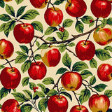 Vibrant Apple Orchard Kitchen Mats Non Slip Bedside Area(Red)