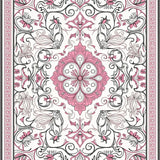 Luxurious Vintage Inspired Floral Arabesque Artistry(Pink)
