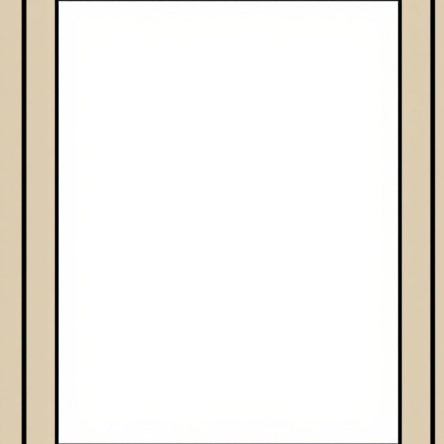 Pristine Bordered Framework Modern Elegant Sophisticated (Beige) - ODIKA