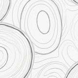 Echoes of Marble Interlocking Abstract Swirl Artistic Style (White)