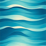 Tranquil Teal Wave Inspiration(Blue)
