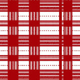 Seasonal Tartan Inspired Grid with Festive Color Coordination(Red)