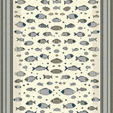 Boho Fish Whimsical Ocean Scene(White)