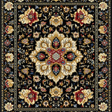 Striking Minimalist Monochrome Blooms(Black)