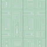 Modern Tartan with Abstract Festive Details(Green)