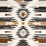 Collection With Rustic Aztec Lines and Modern Abstract Tribal Prints(Gray)