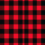 Winter Cabin Check Floor with(Red)