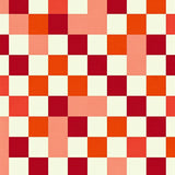 Chess Board Inspired Alternating Contemporary Art(Red)