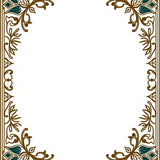 Enchanted Vinework with Flourishing Botanical Arabesques (Brown)