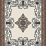 Scroll with Traditional Motifs(Brown)