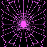 Celestial Spider Filigree with Radiating Starburst(Pink)