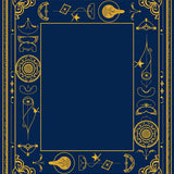 Ancient Celestial Map Constellation Mystic (Blue)