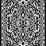 Elegant Floral with Delicate Intertwined Petals (Black)