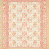 Artisan Boho with Ornate Geometric Lattice and Faded Florals(Beige)