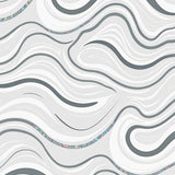 Abstract Wave Formation Decorative Statement(Gray)