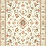 Sophisticated Krystin Medallion Accent Beige Ivory Style(Beige)
