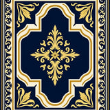 Traditional Damask with Symmetrical Flourishes(Gold)