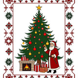 Enchanted Evergreen Yuletide Wonderland Hearth Family Gathering(Green)