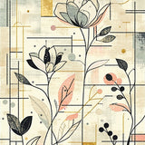 Contemporary Floral Area(Beige)