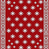 Festive Snowflake Medallion with Classic Holiday Motifs(Red)