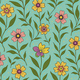 Verdant Blossom Interlaced Luxury Pathway(Blue)