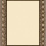 Elegant Brown Beige Area Modern Geometric Border(Beige)