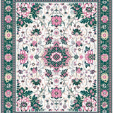 Whimsical Vintage Floral Motif(White)