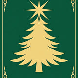 Festive Evergreen Holiday Centerpiece Decorative Flooring(Green)