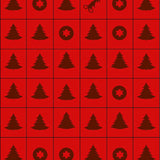 Festive Buffalo Plaid Holiday Evergreen Collection Decorative Floor(Red)