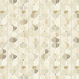 Boho Style Area Scallop Motif Natural Beige Colors(Beige)