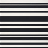 Classic Dual Tone Linear Indoor Floor Covering(Black)