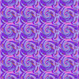 Interlocking Mosaic Illusion with Whimsical Spiraling Forms(Purple)
