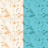 Celestial Horizon Abstract Waterfall Cascade Symphony (Beige) - ODIKA