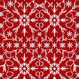 Nordic Starburst Featuring Holiday Branch Silhouettes(Red)