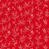 Festive Holly Leaf Interlocking Winter Holiday(Red)