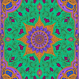 Delicate Motifs with Lilac and Deep Purple Contrasts(Green)