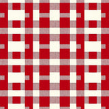 Vintage Picnic Blanket Inspired Checkered Entry(Red)