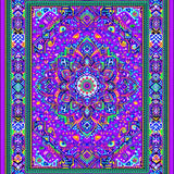 Radiant Geometric Wave Composition(Purple)