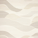 Elegant Coastal Beige Area With Subtle Wave For Indoor(Beige)