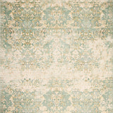 Beige Green Vintage Design Easy Clean Durable Non Shed(Beige)