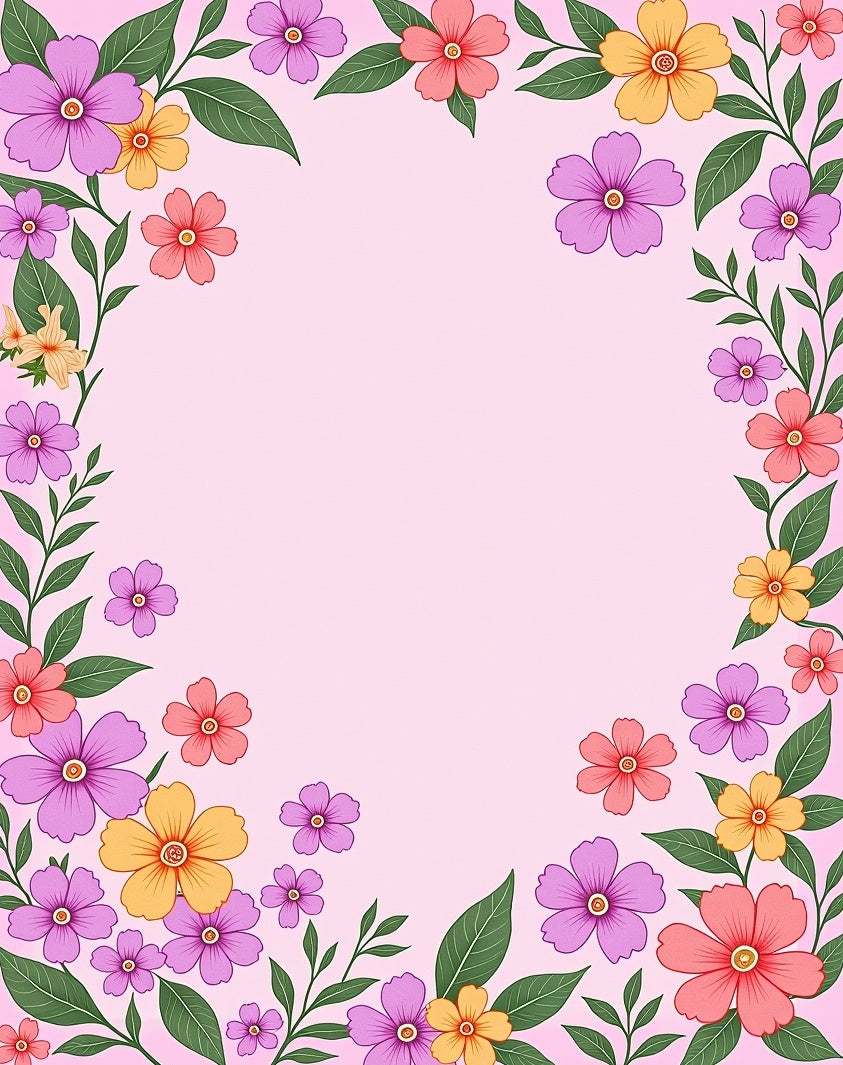 Dreamy Hawaiian Floral Sanctuary Enchanted Jungle Wonderland (Pink) - ODIKA
