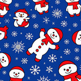 Festive Snowman Holiday with Sparkling Winter Wonderland Design(Blue)