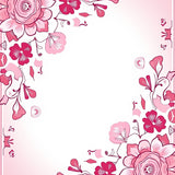 Blooming Peony Floral Medallion Artistic Statement (Pink)