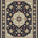 Vintage Floral Medallion Traditional(Black)