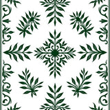 Timeless Damask Ivy Symphony With Elegant Swirl Arrangement (White)