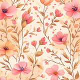 Lively Multicolored Garden Theme(Pink)