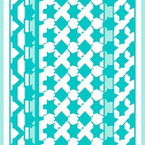 Lattice Grid Contemporary Structured Design (Teal)