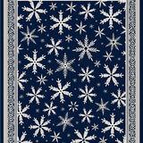 Winter Wonderland Starry Sky Decorative Throw(Blue)